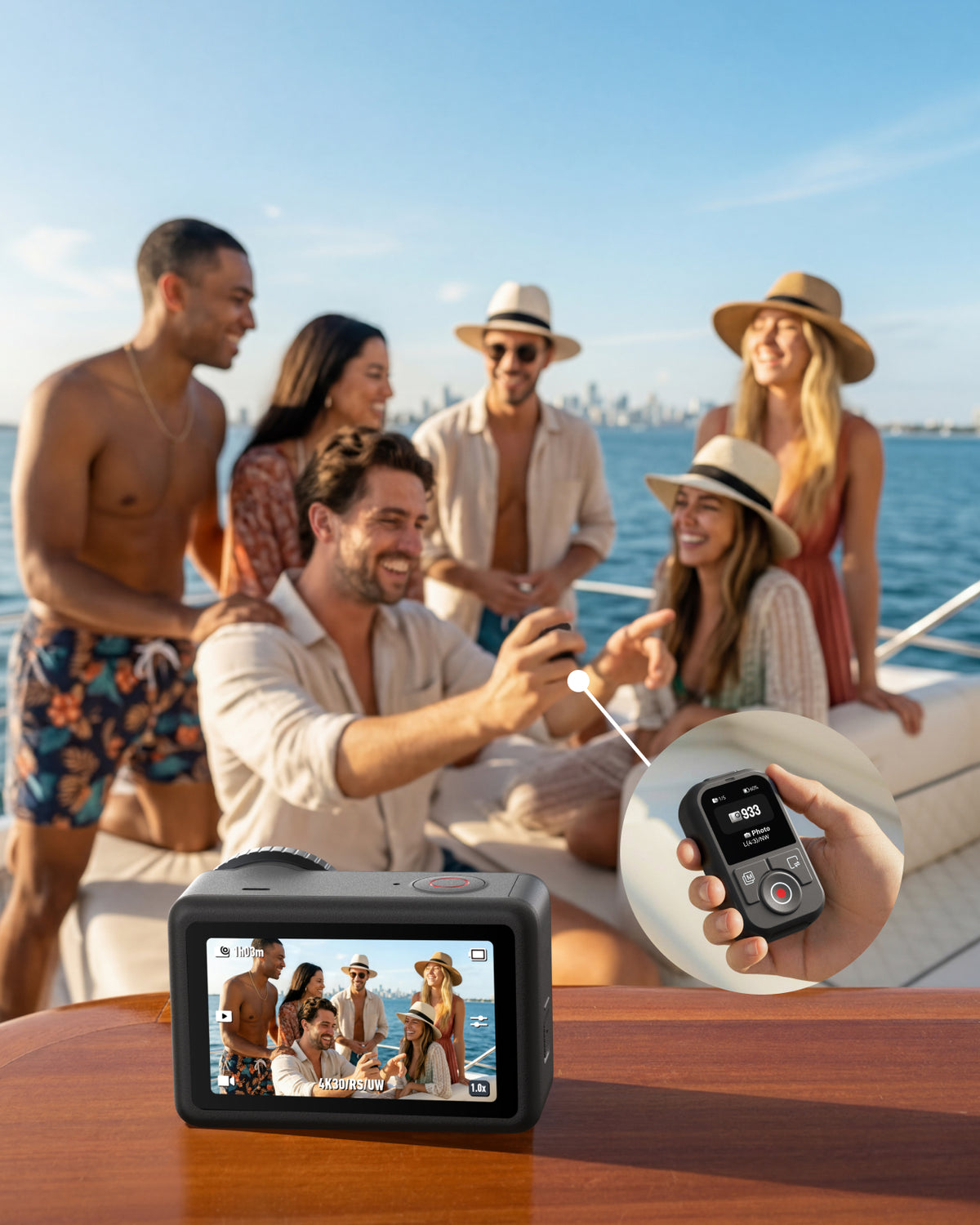 Telesin T13 Bluetooth Remote for DJI Osmo Action - Waterproof