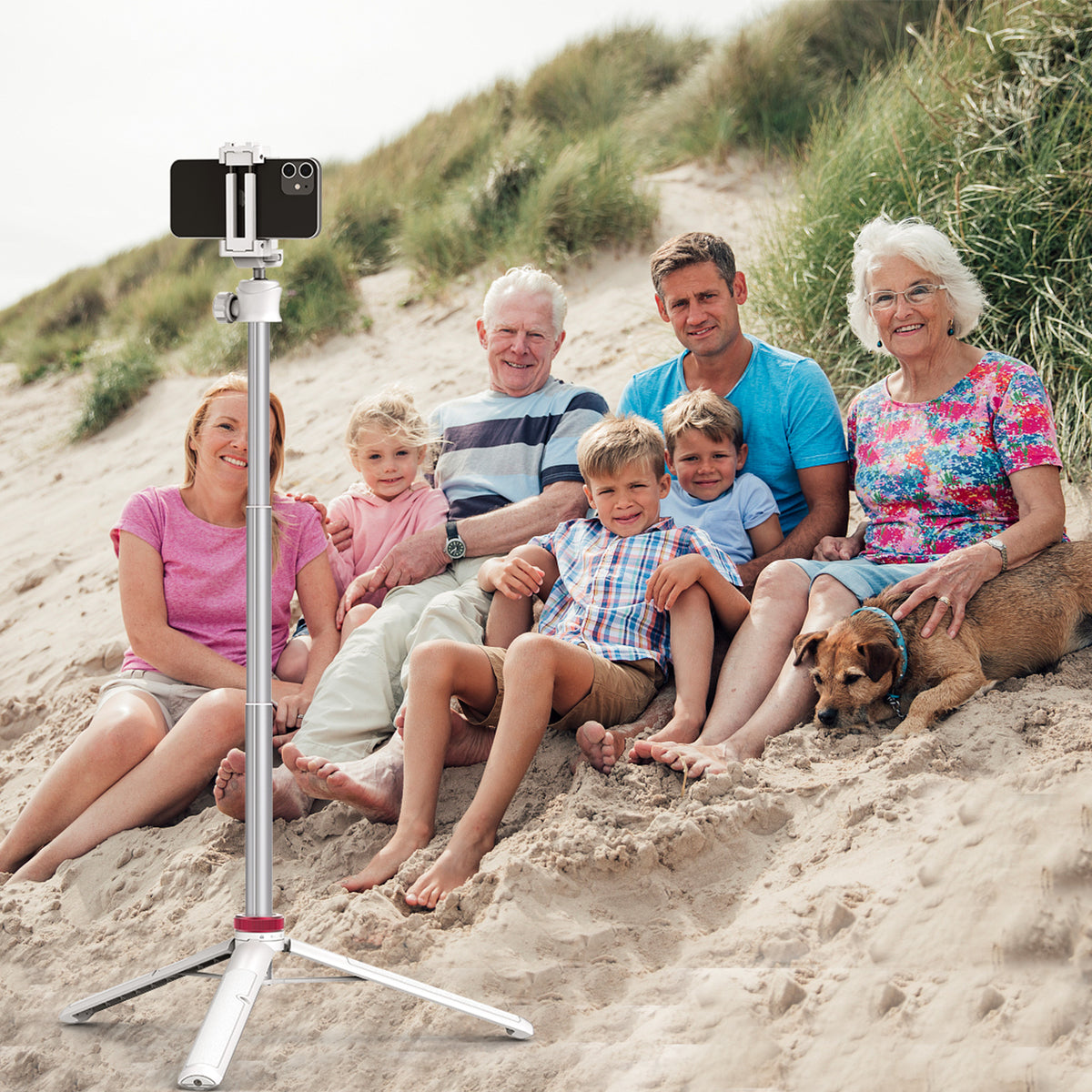 Ulanzi MT-44 Selfie Stick Tripod for Phone and Camera - 146cm - White