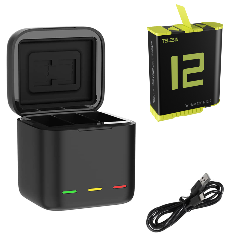 Telesin Charging box with 1 battery for GoPro 9 / 10 / 11 / 12