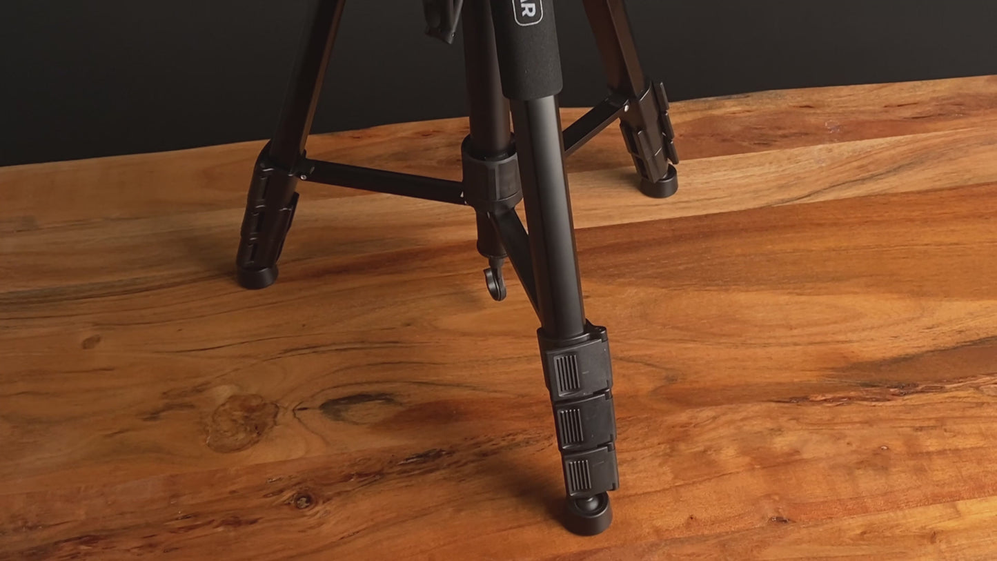 MOJOGEAR 167cm 3-in-1 Tripod: Tripod, Monopod & Horizontal Arm