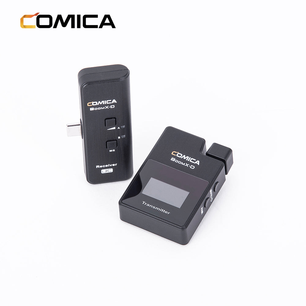 Comica BoomX-D UC1 draadloze microfoon-set met 1 zender en USB-C-ontvanger