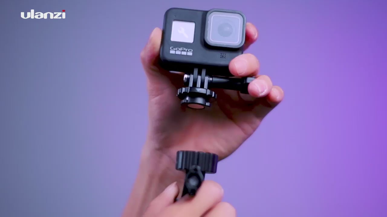 Ulanzi MT-31 GoPro vlog-statief, handgreep & selfie stick - met quick release mount