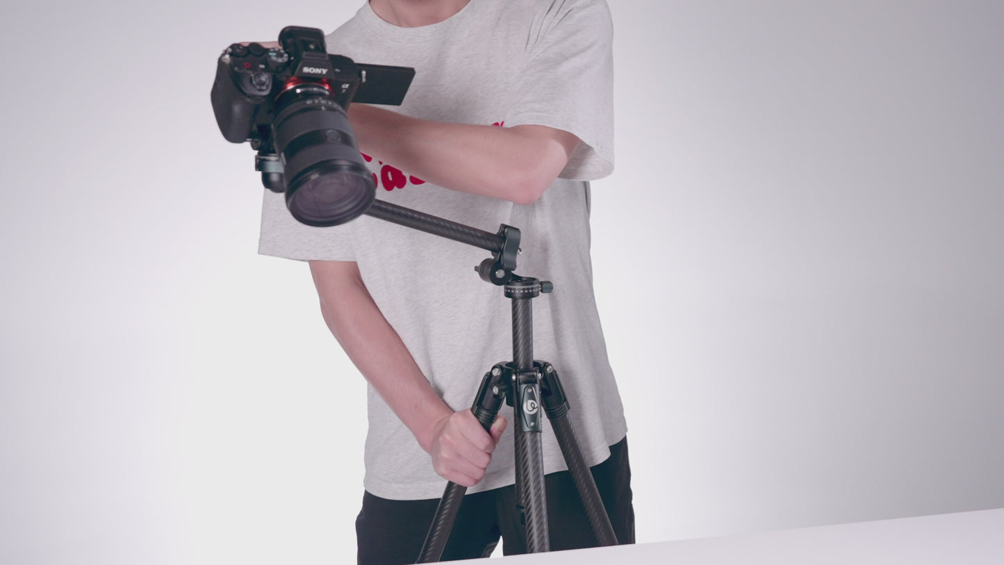 Ulanzi GlideGo JJ05 Carbon Photo Tripod with Tilting Arm