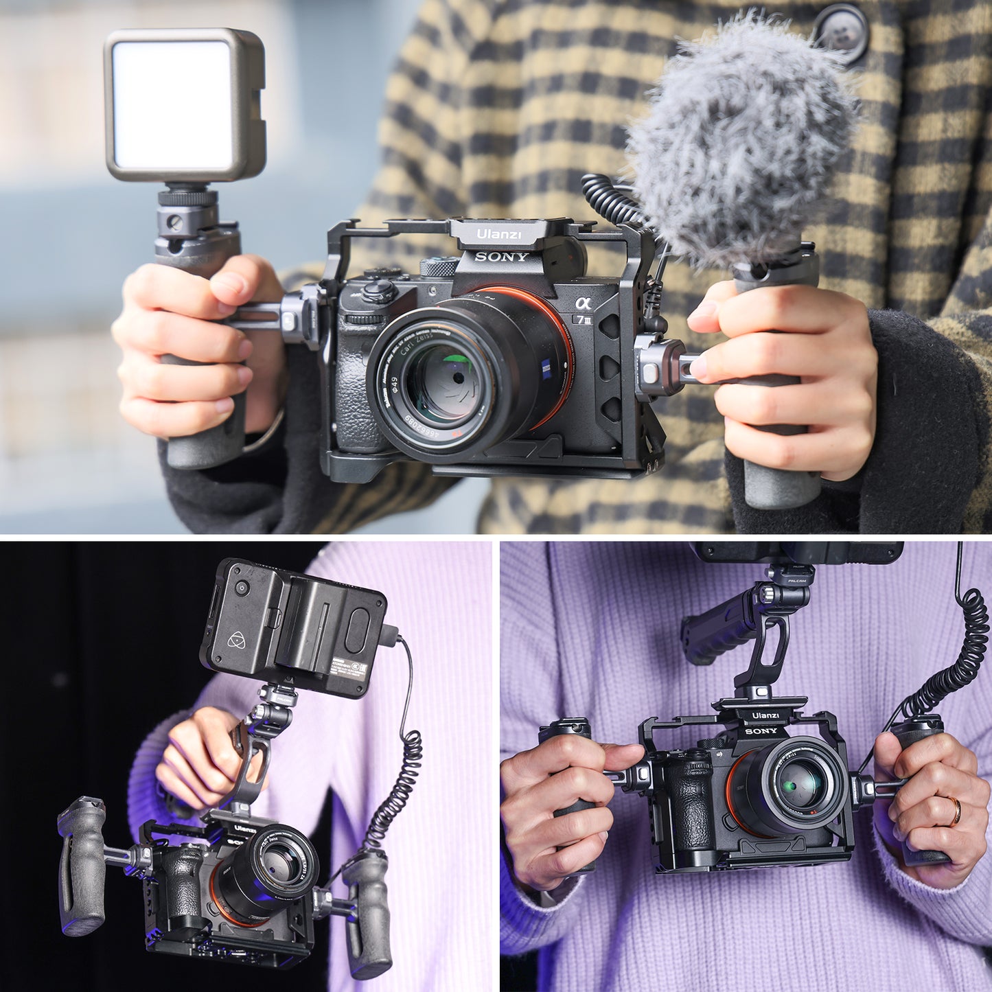 Ulanzi metalen cage voor Sony A7 III, A7 Mark IV en A7R III