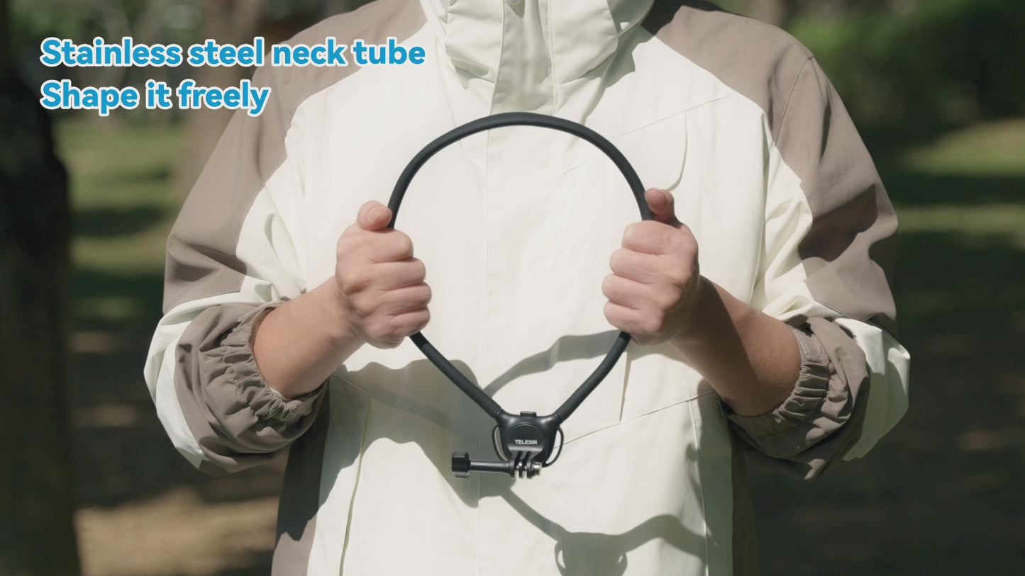 Telesin Neck Mount 360º Combo - GoPro & Smartphone - Black
