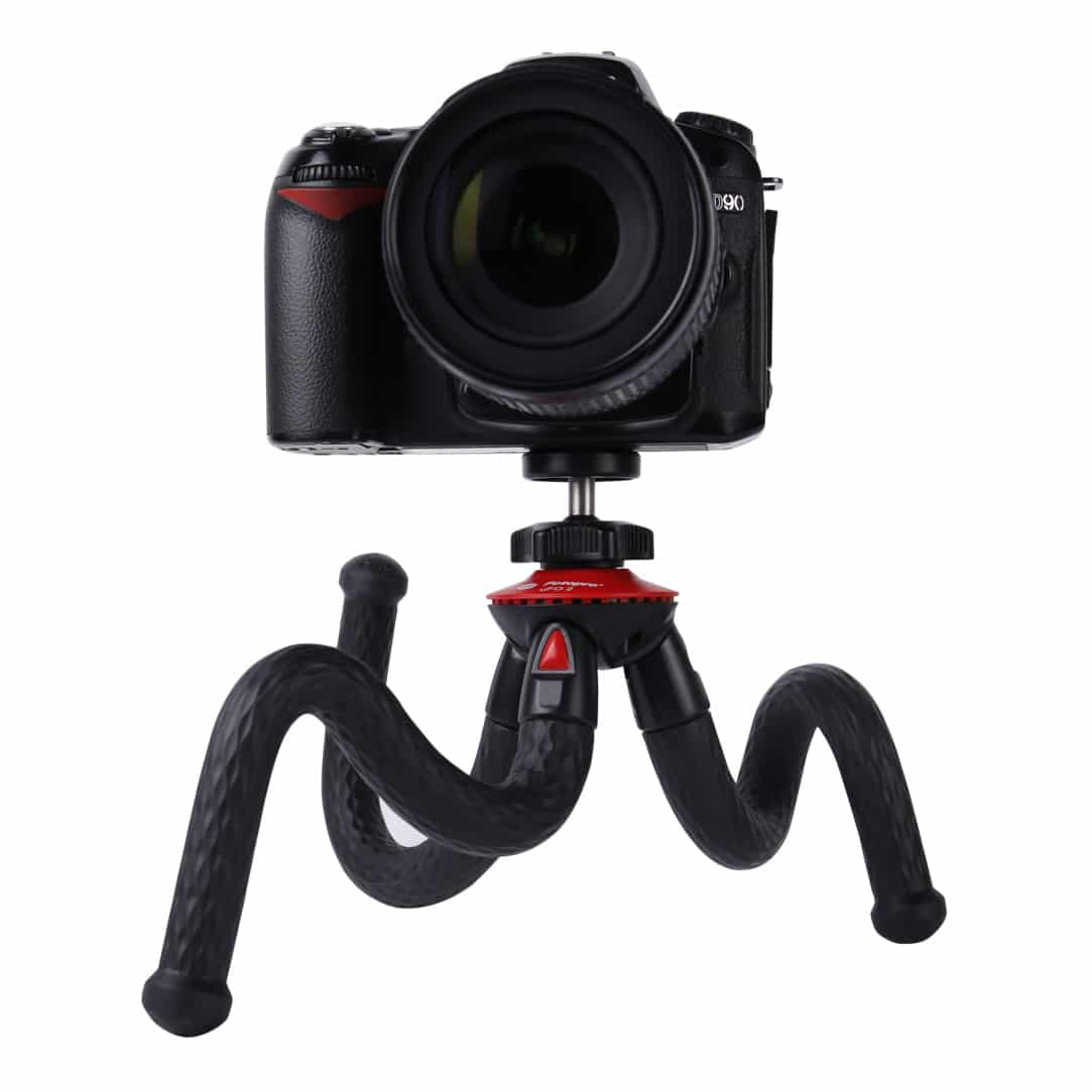 Fotopro Flexible Tripod XL with phone holder, GoPro mount adapter and bluetooth remote shutter UFO2