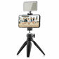 MOJOGEAR Video KIT: Mini tripod + phone holder + microphone + light