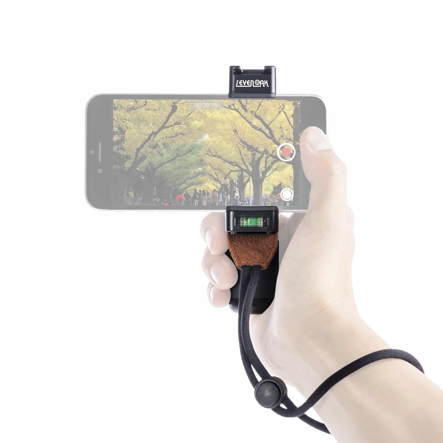 Smartphone Grip Combo: Sevenoak SK-PSC1 telefoonhouder + Handvat Grip Rubber