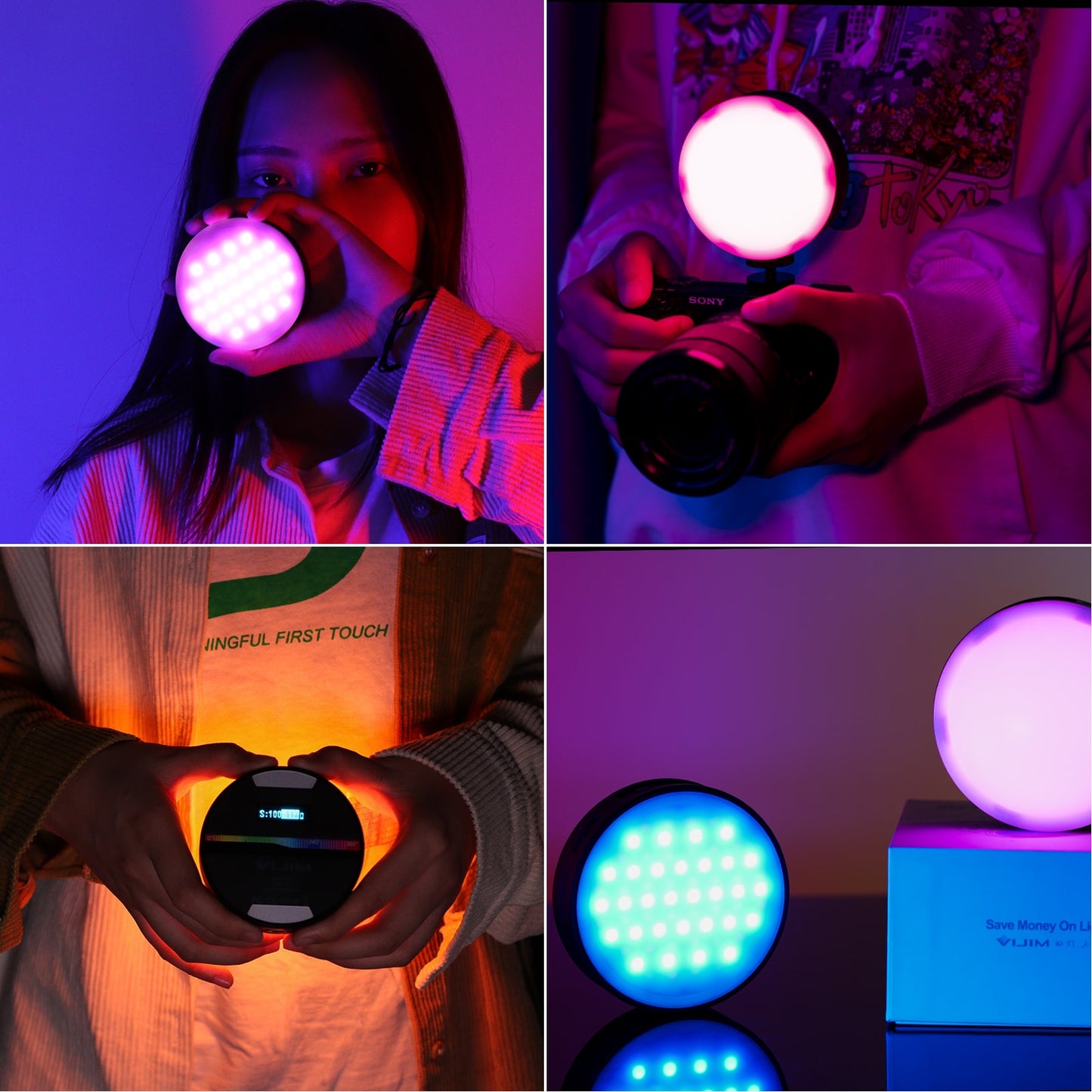 Ulanzi R66 Multi Color RGB LED Video Light for Camera and Smartphone