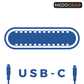 2x MOJOGEAR USB-C naar USB-C kabel 1.5 of 3 meter Extra Sterk [DUOPACK]