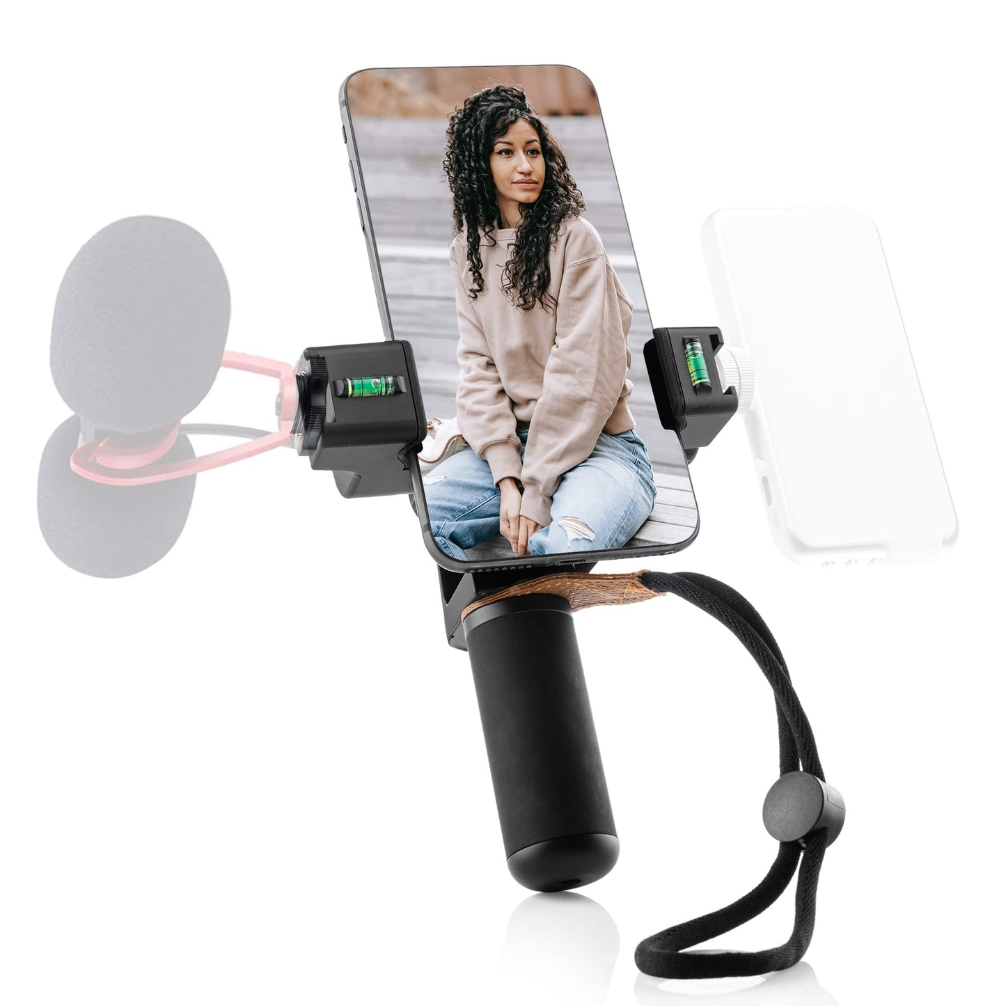 Sevenoak SK-PSC3 360 degrees rotatable phone holder with cold shoe, grip handle and tripod mount