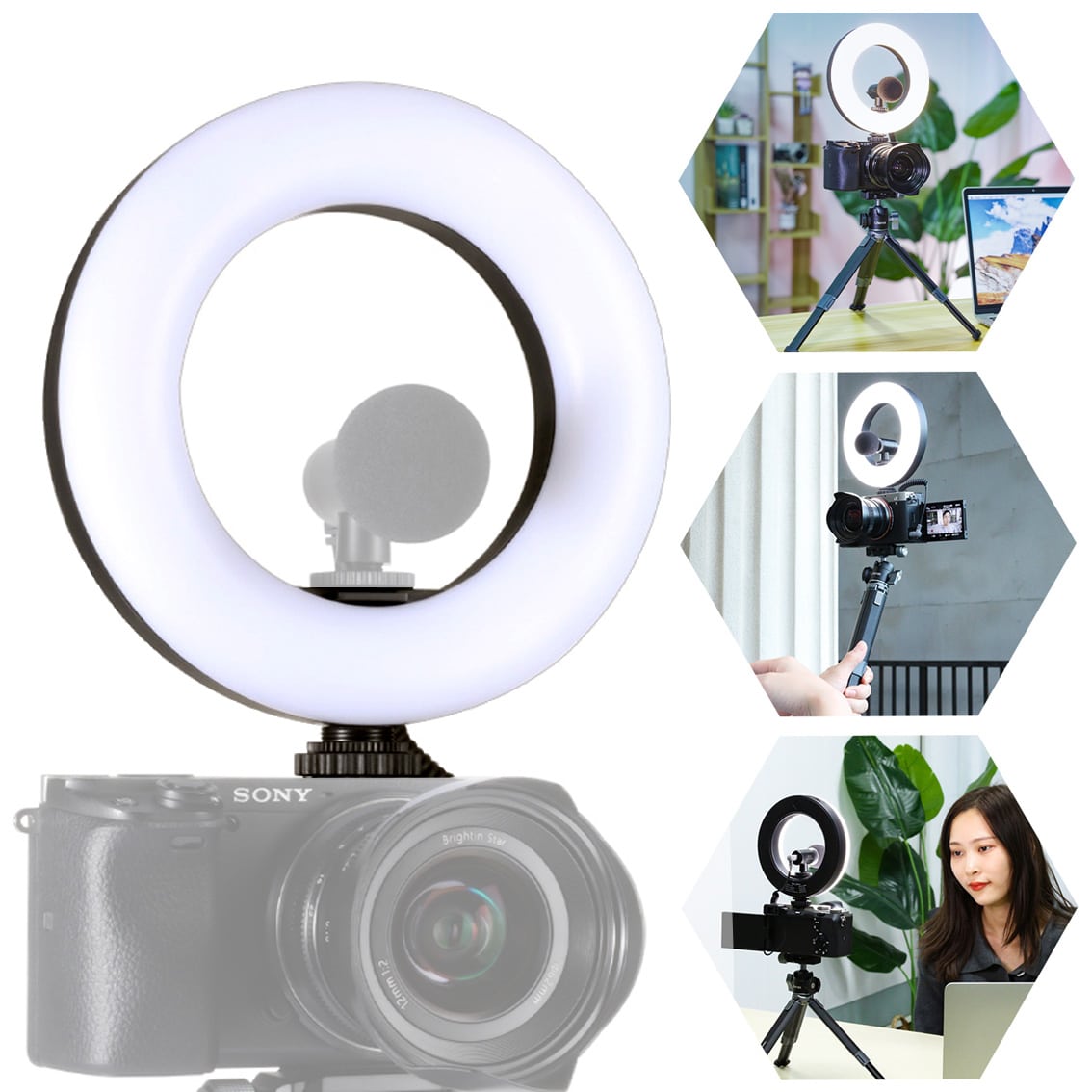 Selfie Ring Light Rechargeable Selfie LED Camera Light in Surulere -  Accessories for Mobile Phones & Tablets, King Kema | Jiji.ng