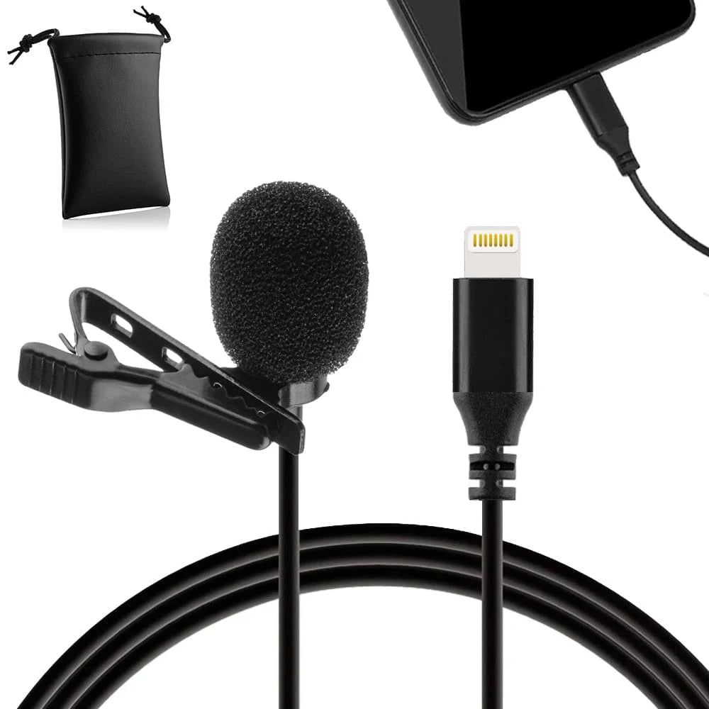 MOJOGEAR lavalier microphone with Apple Lightning connector for iPhone and iPad