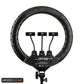 MOJOGEAR RL1 - 18 inch ring light set 200 cm with microphone arm
