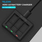 Telesin Triple Battery Charger with 2 batteries for GoPro 9 / 10 / 11 / 12