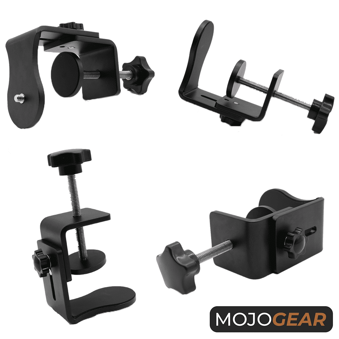 MOJOGEAR Premium Flexible Phone and Tablet Holder with Table Clamp - Metal