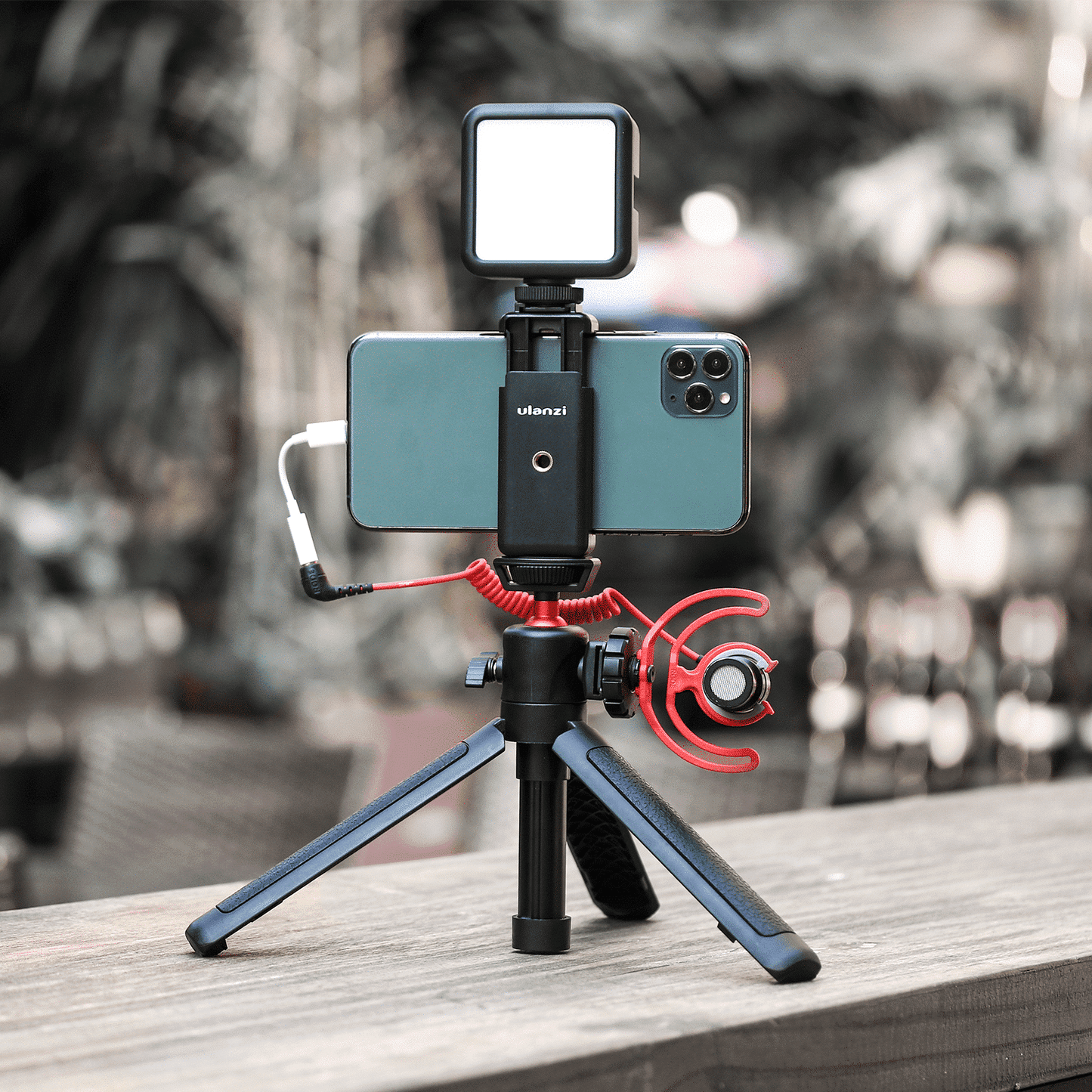 Ulanzi MT-16 Vlog Statief, Camerahouder & Selfie stick met Cold Shoe Mount