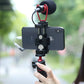Ulanzi ST-15 phone holder with Cold Shoe mount & Arca Swiss quick release plate for tripod