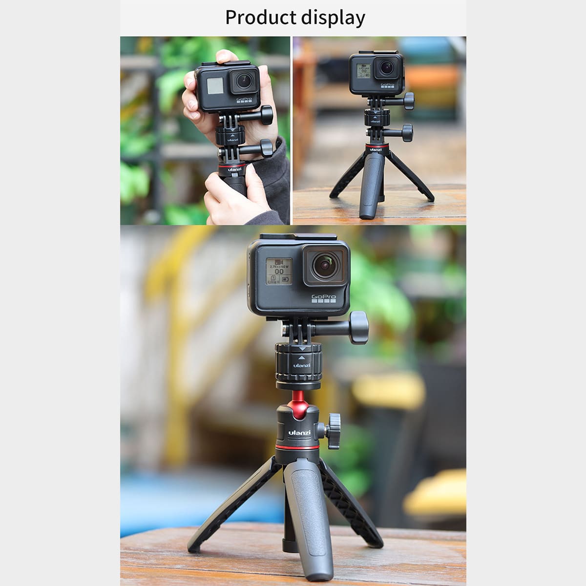 Ulanzi GP-4 Magnetische quick release GoPro-mount met base