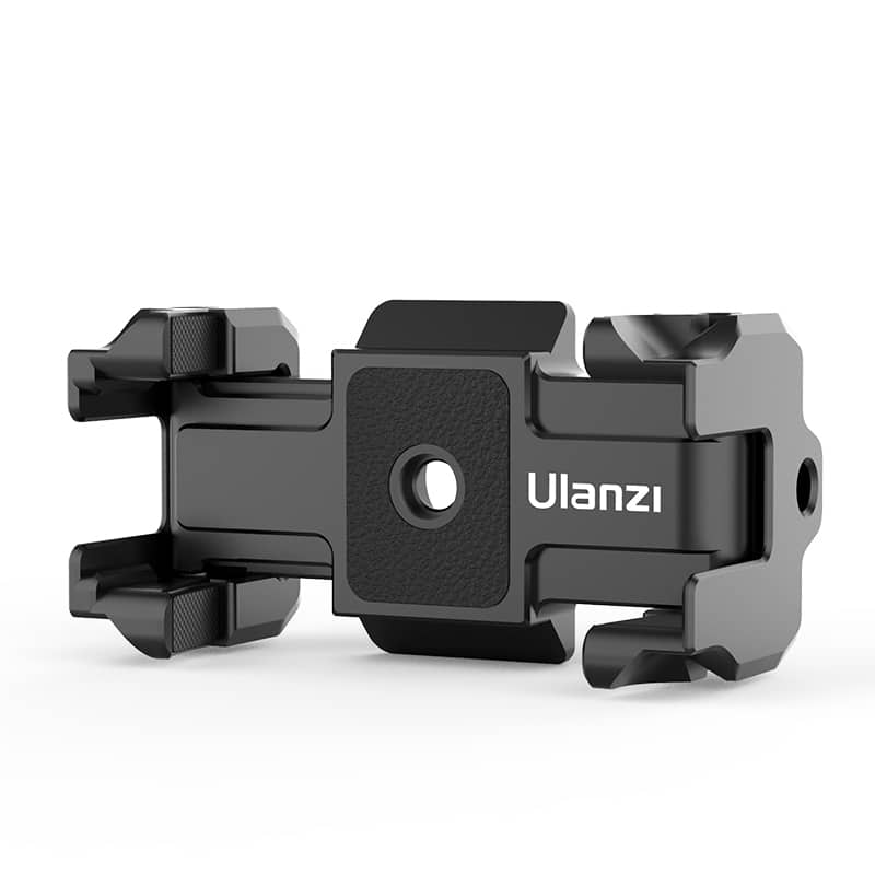 Ulanzi ST-15 telefoonhouder met Cold Shoe-mount & Arca Swiss quick release plate voor statief