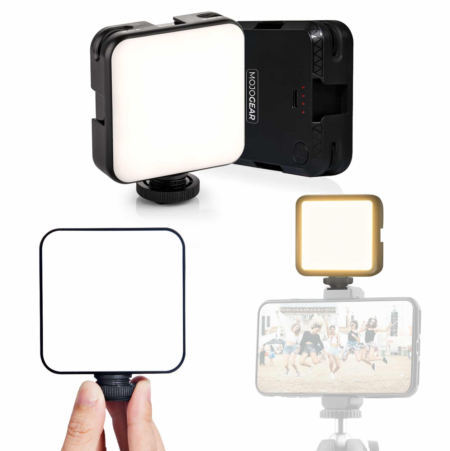 MOJOGEAR W64 Multi Color Mini LED lamp for smartphone and camera