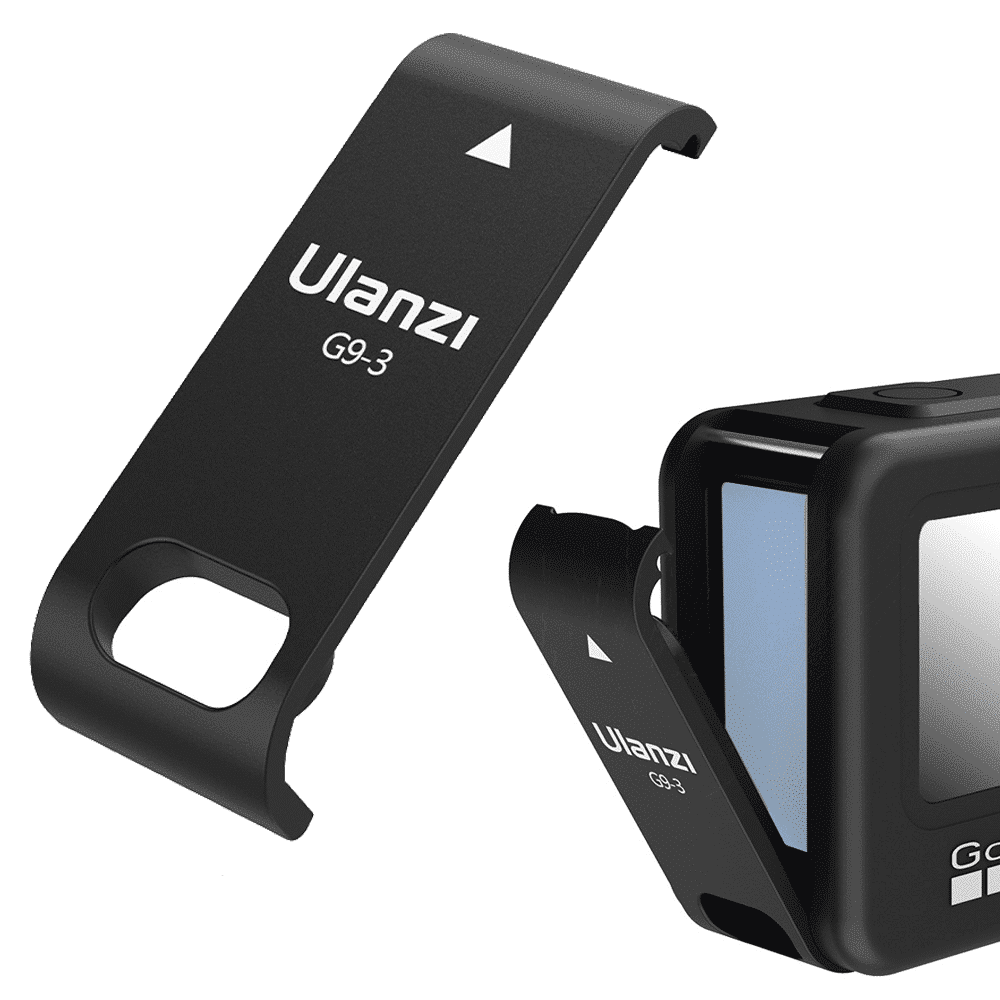 Ulanzi G9-3 batterijklep kunststof met oplaadaansluiting voor GoPro Hero 9 / Hero 10 / Hero 11 / Hero 12