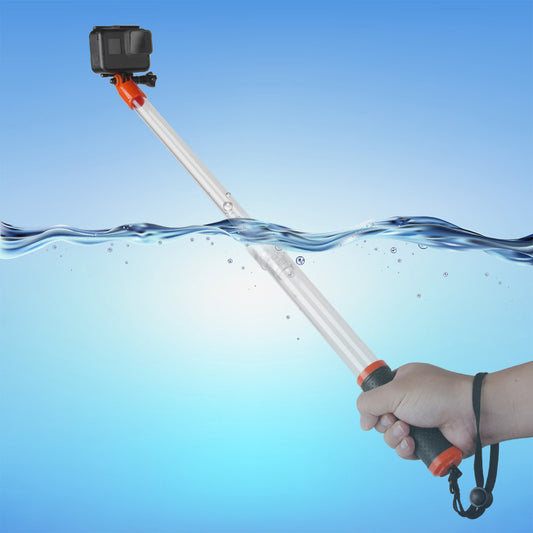 Telesin Floating Selfie Stick Waterproof - Up to 62 cm - Transparent