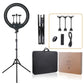 MOJOGEAR RL1 - 18 inch ring light set 200 cm with microphone arm